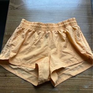 Small Orange Adidas Running Shorts